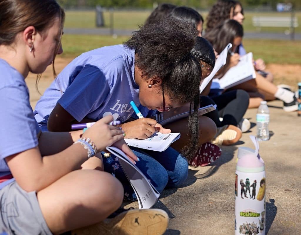 Girls On The Run journaling